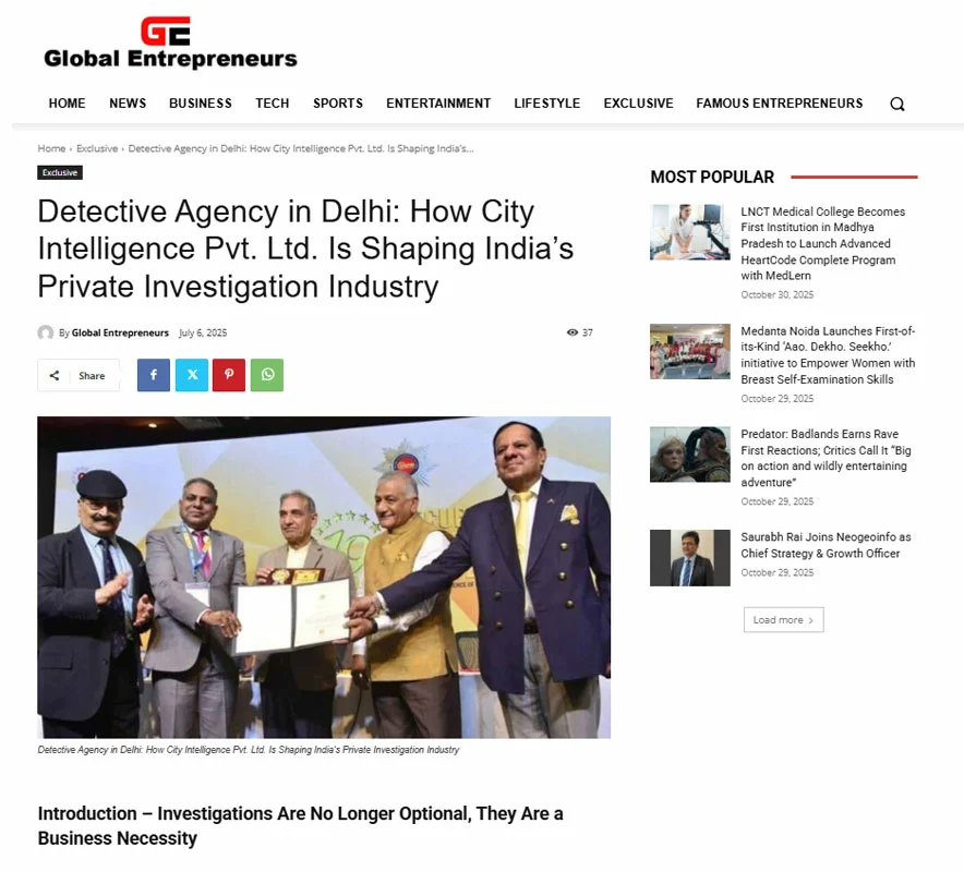 Private Investigation Industry - globalentrepreneurs