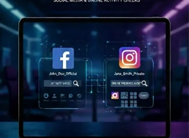 social media and online activity check
