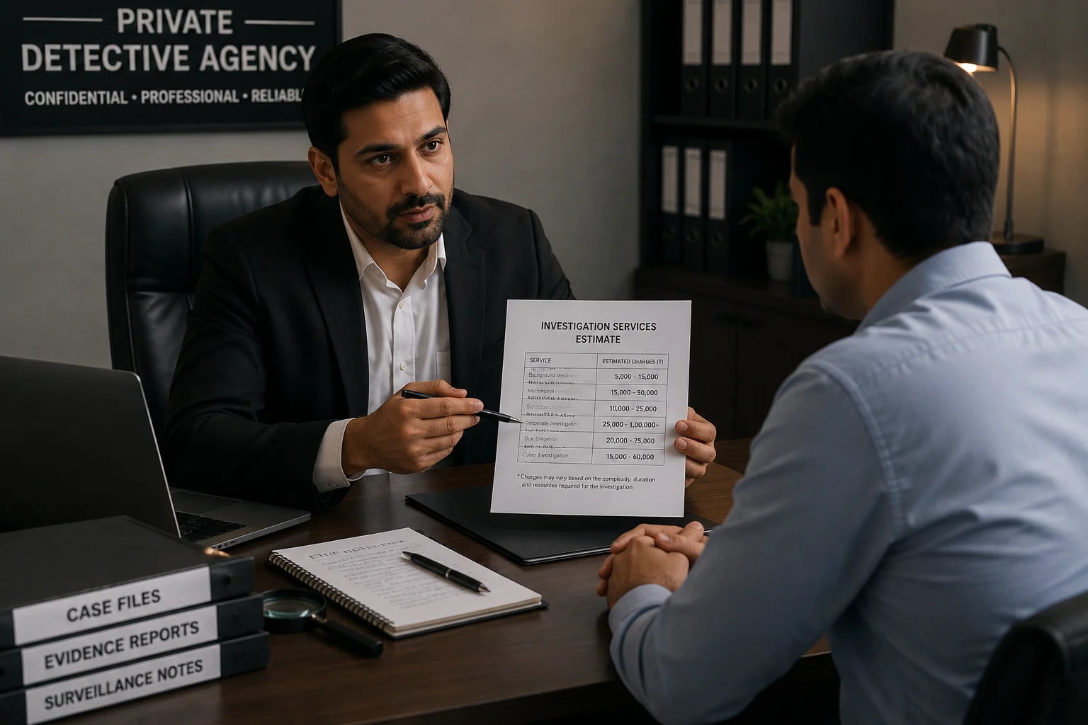 detective agency charges in delhi